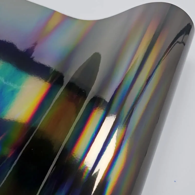 Holographic Chrome Gray material sample